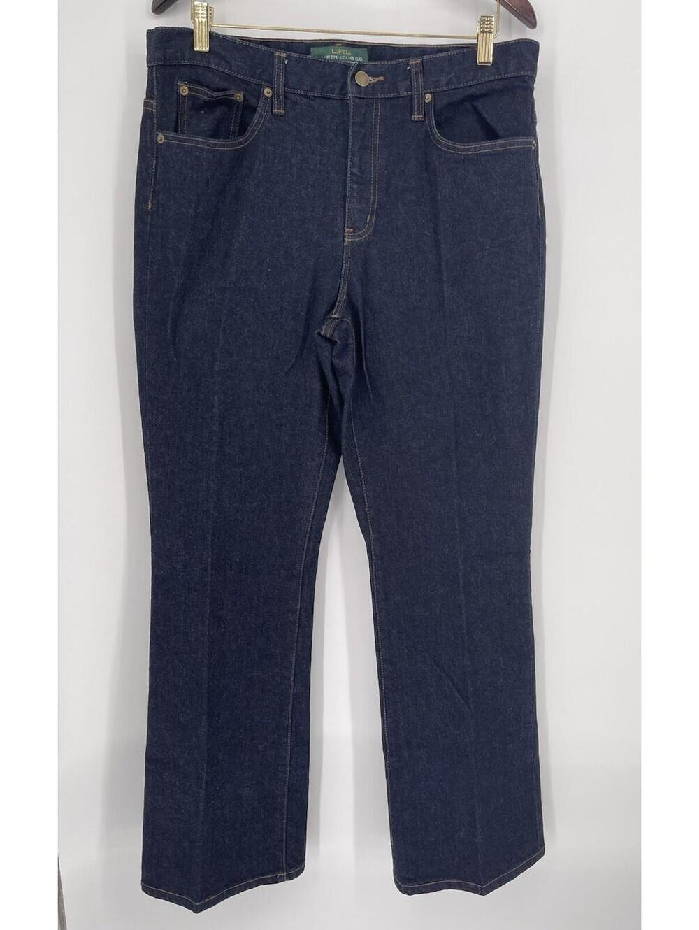 LRL Lauren Jeans Co Ralph Lauren Bootcut Dark Wash Jeans Women Size 12